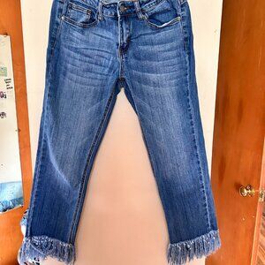 Judy Blue Capris with Fringed legs